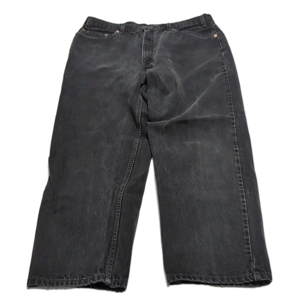 Vintage 90s Levi's 550 Relaxed Fit Jeans‎ 40x30 Measure 36x28 Black Denim Mexico